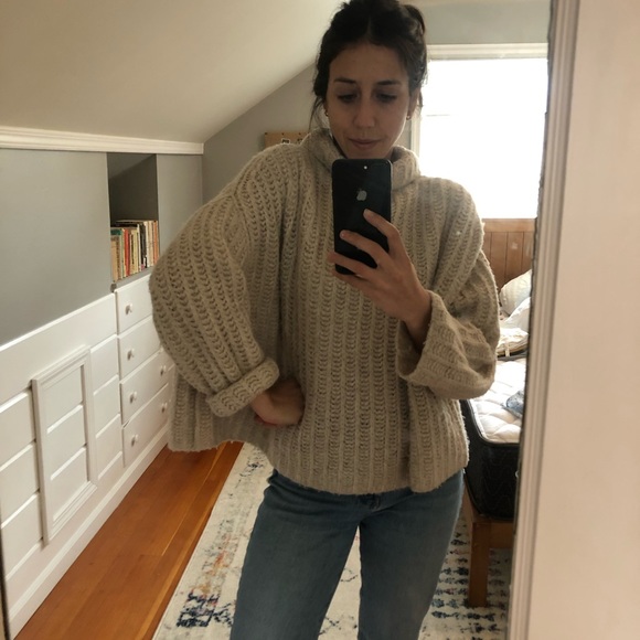 Free People mock neck knitted pullover - Picture 4 of 5